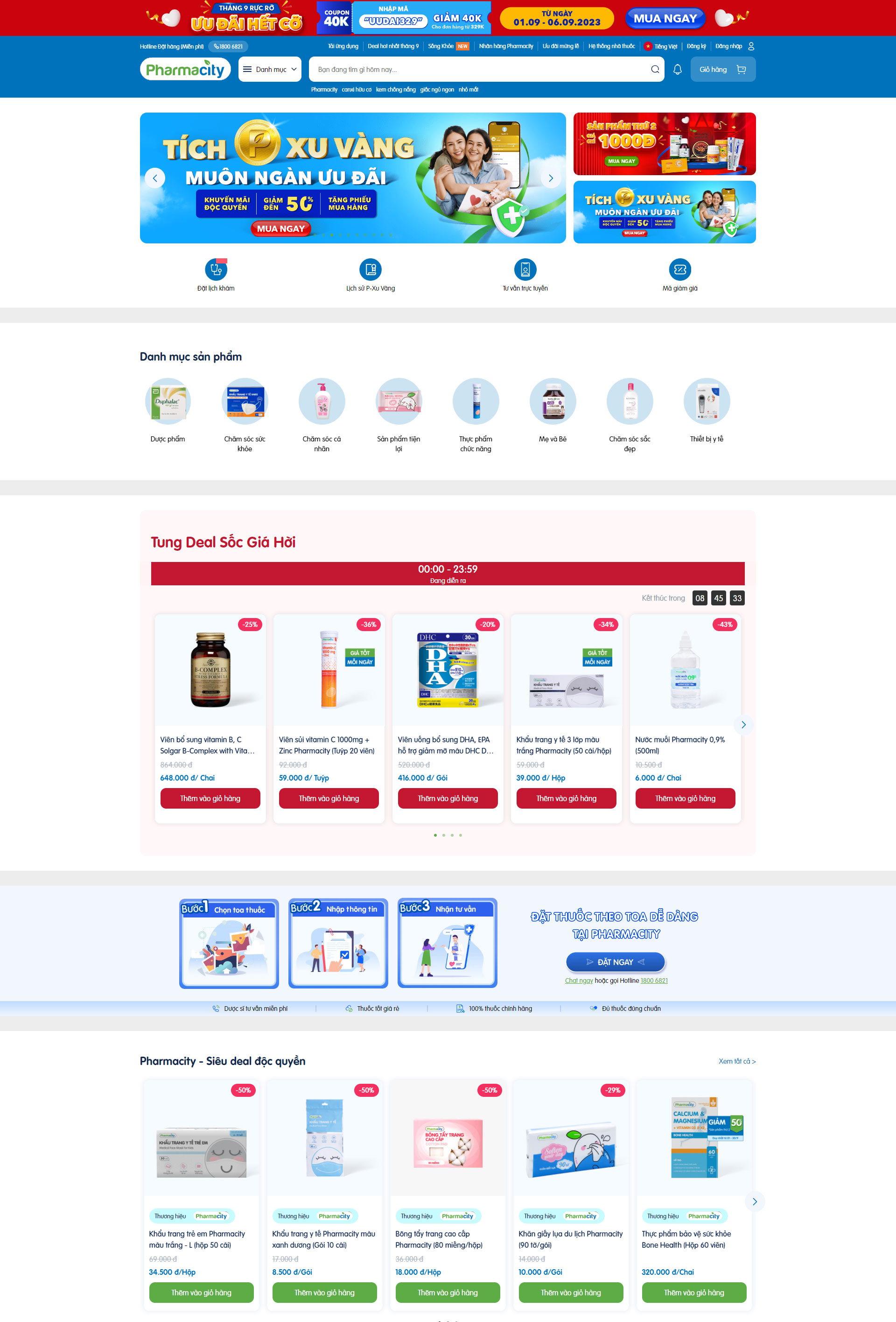 Mẫu website bán thực phẩm chức năng